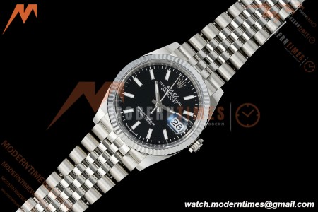 Rolex - Datejust 126234 36mm Jub Flt 904L SS/SS Blk/Stk Clean Plus DD3235