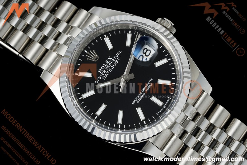 Rolex - Datejust 126234 36mm Jub Flt 904L SS/SS Blk/Stk Clean Plus DD3235