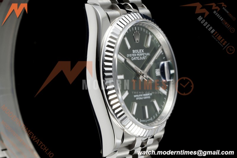 Rolex - Datejust 126234 36mm Jub Flt 904L SS/SS Grn/Stk Clean Plus DD3235