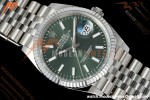 Rolex - Datejust 126234 36mm Jub Flt 904L SS/SS Grn/Stk Clean Plus DD3235