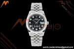 Rolex - Datejust 126234 36mm Jub Flt 904L SS/SS Blk/Dia Clean Plus DD3235 | 롤렉스 데이트저스트 126234 36mm 주빌리 브레이슬릿 플루티드 베젤 904L 스테인리스 스틸 블랙 다이얼 다이아몬드 인덱스 클린 팩토리 DD3235 무브먼트