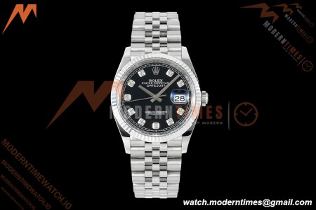 Rolex - Datejust 126234 36mm Jub Flt 904L SS/SS Blk/Dia Clean Plus DD3235