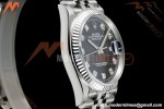 Rolex - Datejust 126234 36mm Jub Flt 904L SS/SS Blk/Dia Clean Plus DD3235 | 롤렉스 데이트저스트 126234 36mm 주빌리 브레이슬릿 플루티드 베젤 904L 스테인리스 스틸 블랙 다이얼 다이아몬드 인덱스 클린 팩토리 DD3235 무브먼트