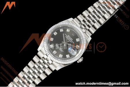 Rolex - Datejust 126234 36mm Jub Flt 904L SS/SS Gry/Dia Clean Plus DD3235