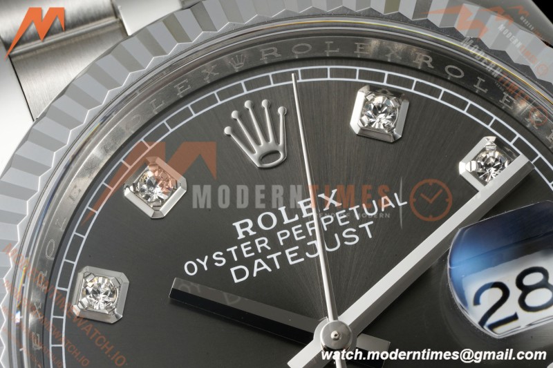 Rolex - Datejust 126234 36mm Jub Flt 904L SS/SS Gry/Dia Clean Plus DD3235