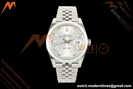 Rolex - Datejust 126334 41mm Jub Flt 904L SS/SS Silv/Stk ARF DD3235
