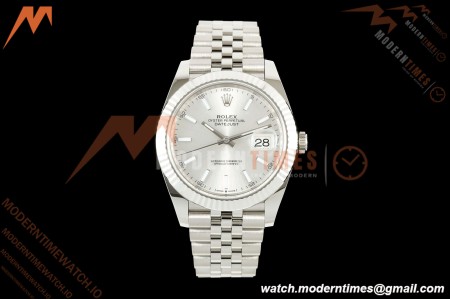 Rolex - Datejust 126334 41mm Jub Flt 904L SS/SS Silv/Stk ARF DD3235