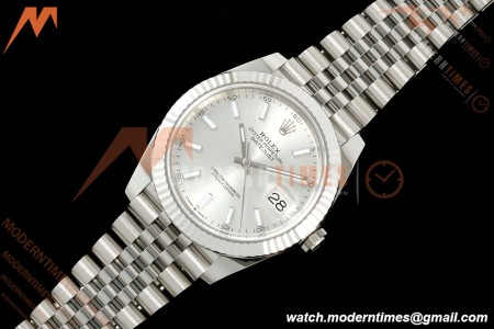 Rolex - Datejust 126334 41mm Jub Flt 904L SS/SS Silv/Stk ARF DD3235