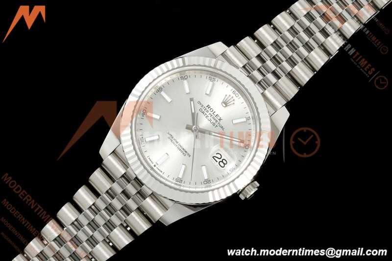 Rolex - Datejust 126334 41mm Jub Flt 904L SS/SS Silv/Stk ARF DD3235