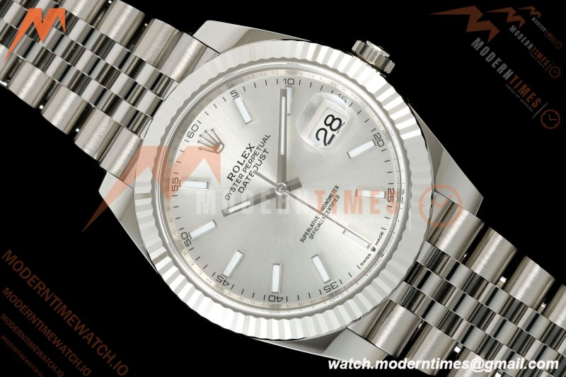 Rolex - Datejust 126334 41mm Jub Flt 904L SS/SS Silv/Stk ARF DD3235