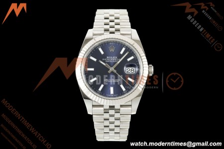 Rolex - Datejust 126334 41mm Jub Flt 904L SS/SS Blu/Stk SCF VR3235
