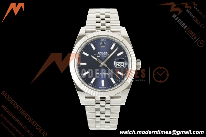Rolex - Datejust 126334 41mm Jub Flt 904L SS/SS Blu/Stk SCF VR3235