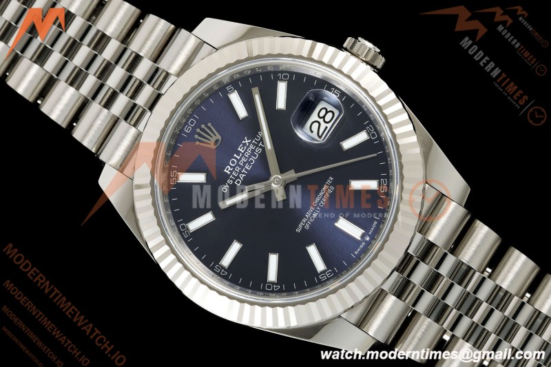Rolex - Datejust 126334 41mm Jub Flt 904L SS/SS Blu/Stk SCF VR3235