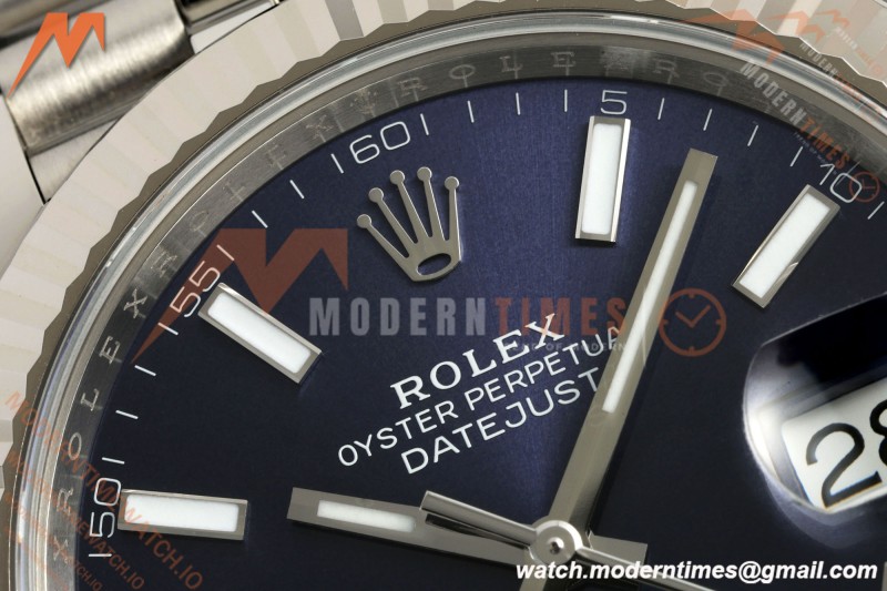 Rolex - Datejust 126334 41mm Jub Flt 904L SS/SS Blu/Stk SCF VR3235