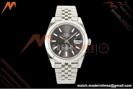 Rolex - Datejust 126334 41mm Jub Flt 904L SS/SS Gray/Stk ARF DD3235