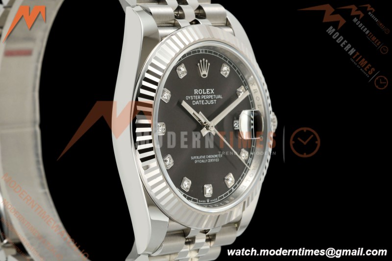 Rolex - Datejust 126334 41mm Jub Flt 904L SS/SS Gray/Dia ARF DD3235