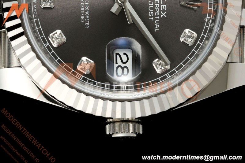 Rolex - Datejust 126334 41mm Jub Flt 904L SS/SS Gray/Dia ARF DD3235