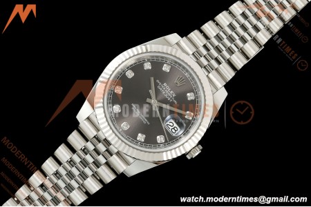 Rolex - Datejust 126334 41mm Jub Flt 904L SS/SS Gray/Dia ARF DD3235