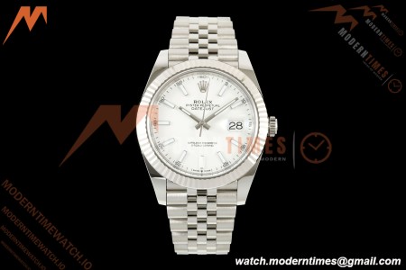 Rolex - Datejust 126334 41mm Jub Flt 904L SS/SS Wht/Stk ARF DD3235