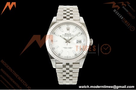 Rolex - Datejust 126334 41mm Jub Flt 904L SS/SS Wht/Stk ARF DD3235