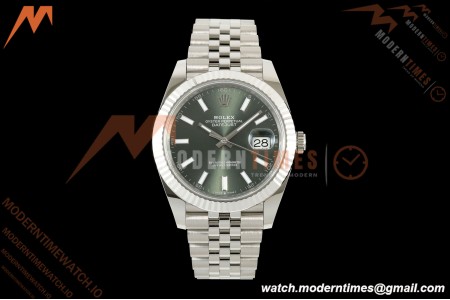 Rolex - Datejust 126334 41mm Jub Flt 904L SS/SS Grn/Stk ARF DD3235