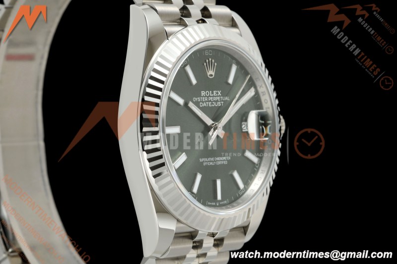Rolex - Datejust 126334 41mm Jub Flt 904L SS/SS Grn/Stk ARF DD3235