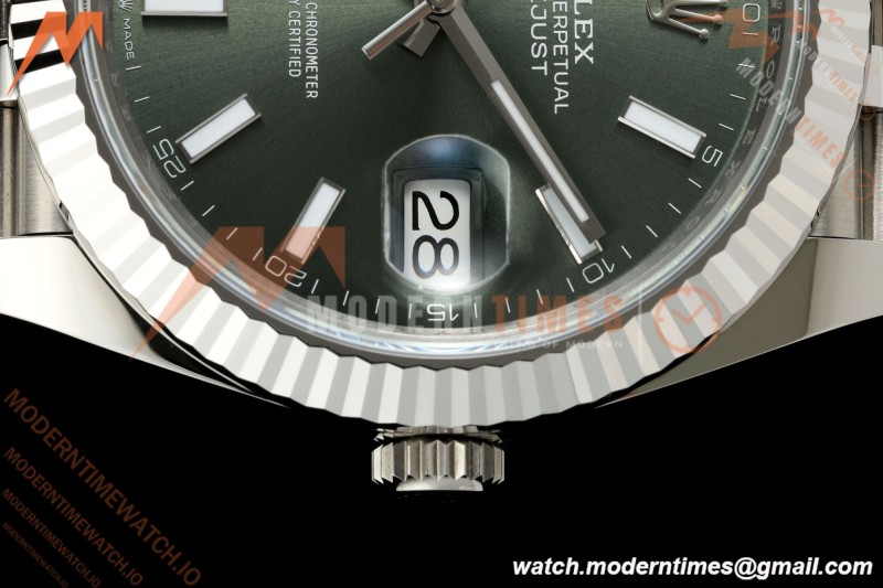 Rolex - Datejust 126334 41mm Jub Flt 904L SS/SS Grn/Stk ARF DD3235