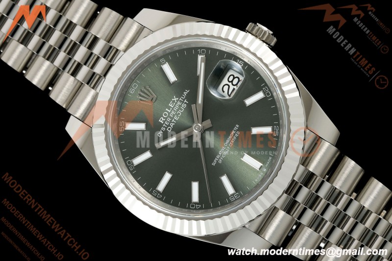 Rolex - Datejust 126334 41mm Jub Flt 904L SS/SS Grn/Stk ARF DD3235