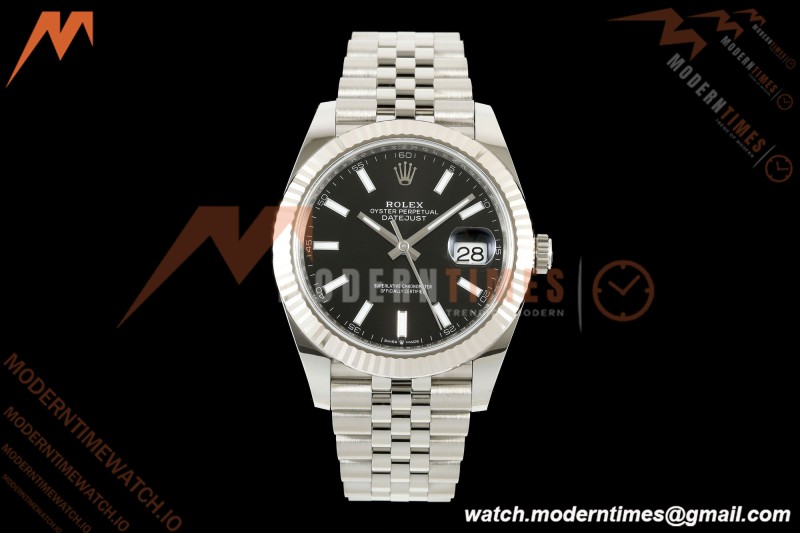 Rolex - Datejust 126334 41mm Jub Flt 904L SS/SS Blk/Stk ARF DD3235