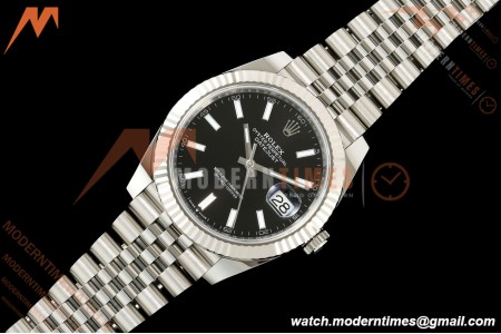 Rolex - Datejust 126334 41mm Jub Flt 904L SS/SS Blk/Stk ARF DD3235