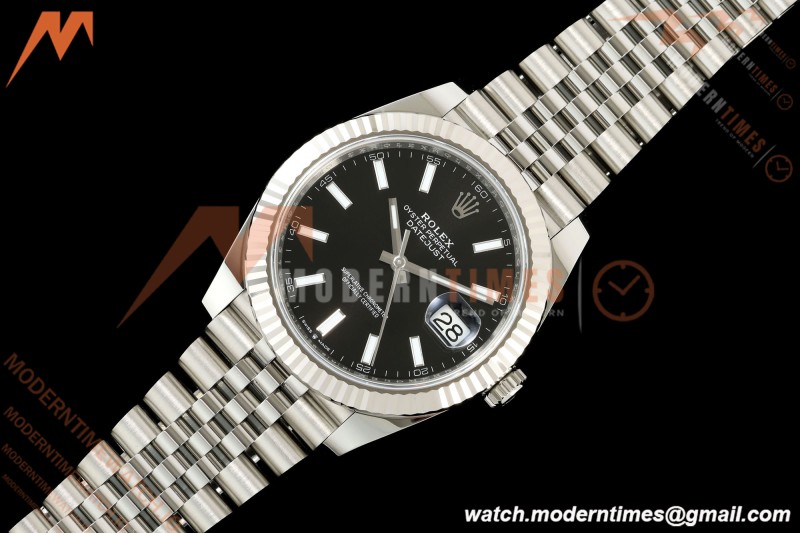 Rolex - Datejust 126334 41mm Jub Flt 904L SS/SS Blk/Stk ARF DD3235