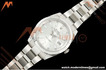 Rolex - Datejust 126334 41mm Oys Flt 904L SS/SS Silv/Stk ARF DD3235