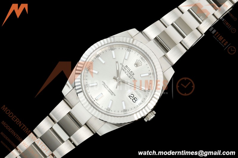 Rolex - Datejust 126334 41mm Oys Flt 904L SS/SS Silv/Stk ARF DD3235