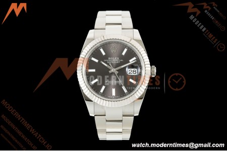 Rolex - Datejust 126334 41mm Oys Flt 904L SS/SS Gray/Stk ARF DD3235