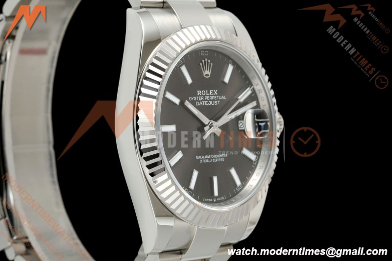 Rolex - Datejust 126334 41mm Oys Flt 904L SS/SS Gray/Stk ARF DD3235