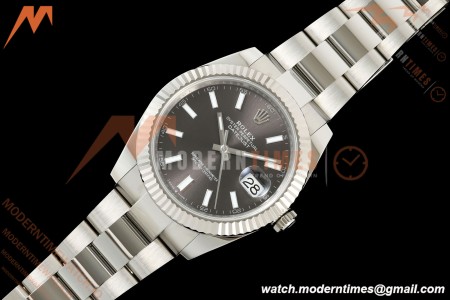 Rolex - Datejust 126334 41mm Oys Flt 904L SS/SS Gray/Stk ARF DD3235