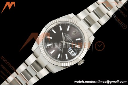 Rolex - Datejust 126334 41mm Oys Flt 904L SS/SS Gray/Stk ARF DD3235