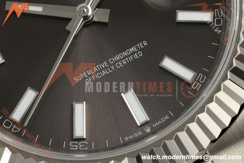 Rolex - Datejust 126334 41mm Oys Flt 904L SS/SS Gray/Stk ARF DD3235