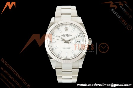 Rolex - Datejust 126334 41mm Oys Flt 904L SS/SS Wht/Stk ARF DD3235