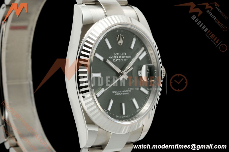 Rolex - Datejust 126334 41mm Oys Flt 904L SS/SS Grn/Stk ARF DD3235