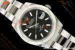 Rolex - Datejust 126334 41mm Oys Flt 904L SS/SS Blk/Stk ARF DD3235