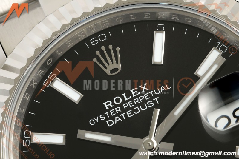 Rolex - Datejust 126334 41mm Oys Flt 904L SS/SS Blk/Stk ARF DD3235