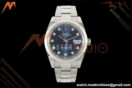 Rolex - Datejust 126334 41mm Oys Flt 904L SS/SS Blu/Dia ARF DD3235