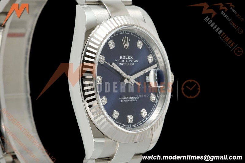 Rolex - Datejust 126334 41mm Oys Flt 904L SS/SS Blu/Dia ARF DD3235