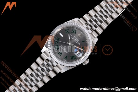 Rolex - Datejust 126234 36mm Wimbledon Jub Flt 904L SS/SS Grey/Rmn VF DD3235