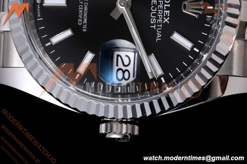 Rolex - Datejust 126234 36mm Jub Flt 904L SS/SS Blk/Stk VF DD3235