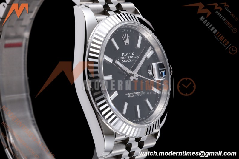Rolex - Datejust 126334 41mm Jub Flt 904L SS/SS Blk/Stk VF DD3235