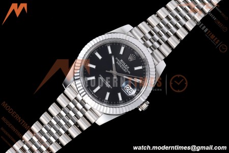 Rolex - Datejust 126334 41mm Jub Flt 904L SS/SS Blk/Stk VF DD3235