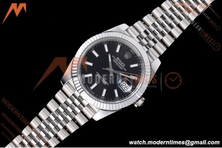 Rolex - Datejust 126334 41mm Jub Flt 904L SS/SS Blk/Stk VF DD3235