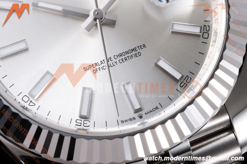 Rolex - Datejust 126334 41mm Jub Flt 904L SS/SS Silv/Stk VF DD3235